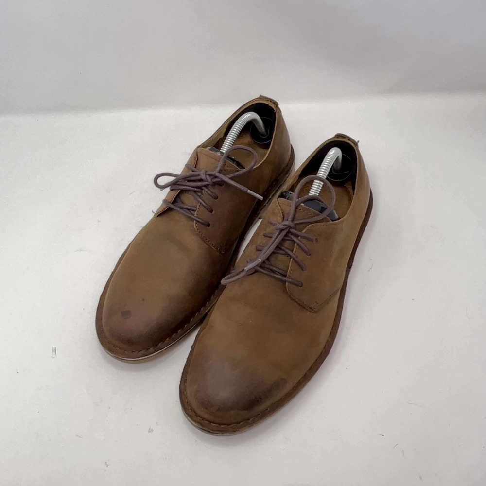 Florsheim 11810-239 Brown Leather Plain Toe Derby Shoes Men's Size 11.5